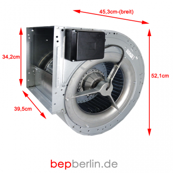 4.600m3/h-Radialventilator für Haubeneinbau